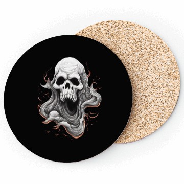 Discover Eerie Halloween Ghoul Art, Spooky Season Delight 3 Coasters
