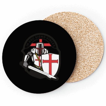 Discover Crusader 'in Hoc Signo Vinces ' Knights Templar Coasters