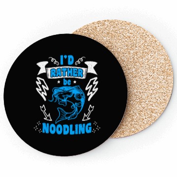 Discover Catfish Angler I'd rather be Noodling Flathead Coasters