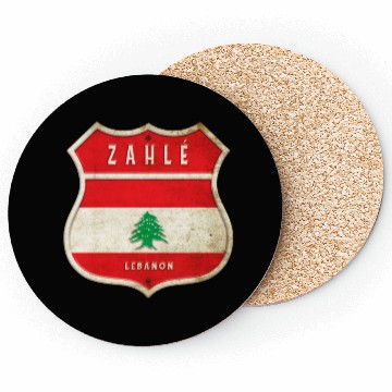 Discover Zahlé Lebanon coat of arms flag design Coasters