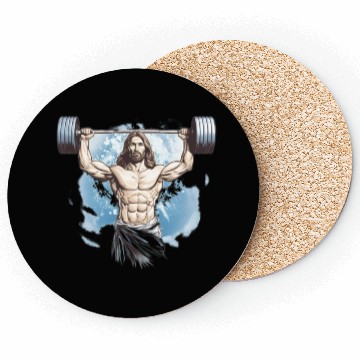 Discover Jesus The Ultimate Deadlifted Retro Jesus Coasters