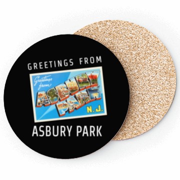 Discover Asbury Park New Jersey Nj Travel Postcard Coasters