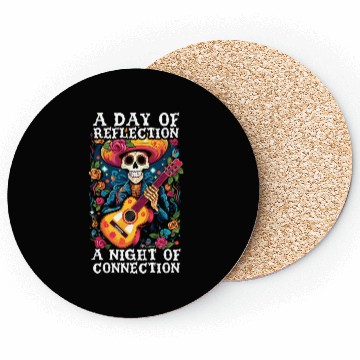 Discover Dia De Los Muertos Sugar Skull Mexican Holiday Coasters
