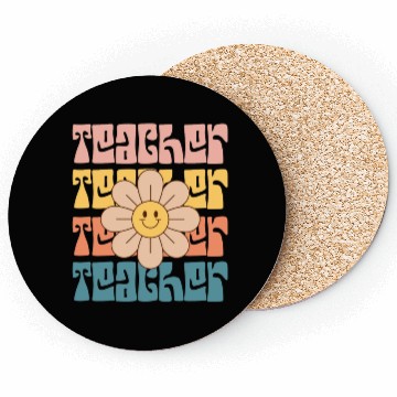 Discover Teacher Daisy Colorful Coasters