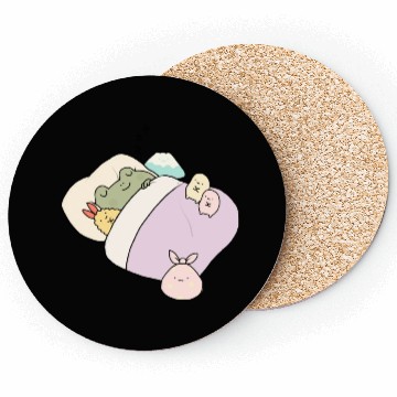 Discover Sleepy Frog With Friends Coasters