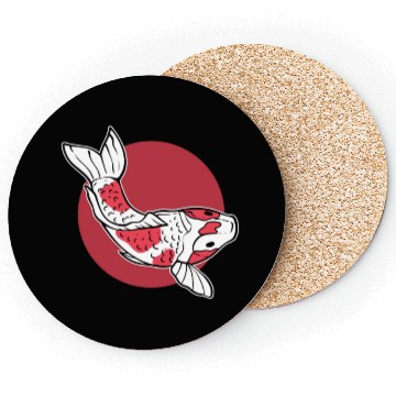 Discover Japanese Koi Fish Koi Fish Keeper Coasters
