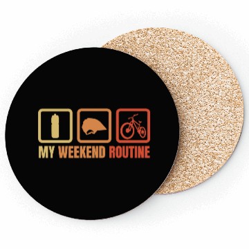 Discover My Weekend Routine Coasters