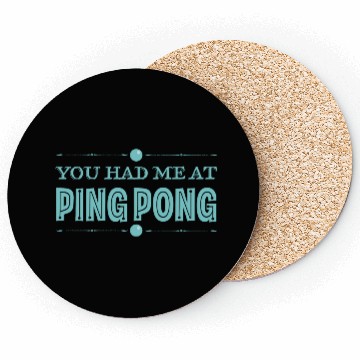 Discover Ping Pong Lover Funny Table Tennis Humor Coasters