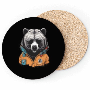 Discover Bitcoin bear Coasters