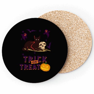 Discover Trick or Treat Cats and Pumpkins Coasters