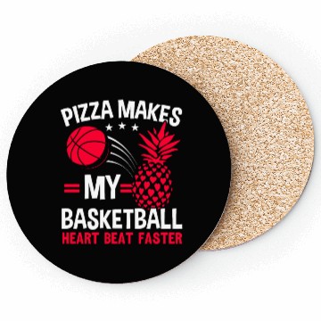 Discover Pineapple Basketball Tropical Fruit Summer Sport Coasters
