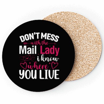 Discover Postal Worker Coasters Funny Mail Carrier Mail Lady Pos