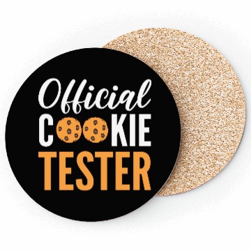 Discover Official Cookie Tester Chef or Baker Gift Coasters