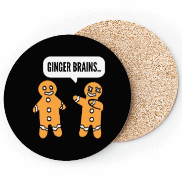 Discover Ginger Brains Smart Person Gift Coasters