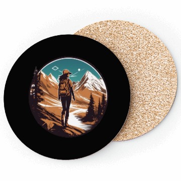Discover Hiking Lover Girl Coasters