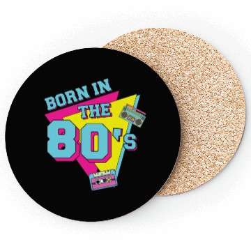 Discover Retro Vintage Born in the 80s Coasters