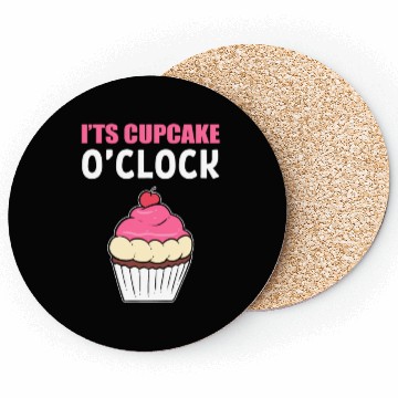 Discover It's Cupcake O'clock Food Critic Gift Coasters