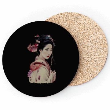 Discover Japanese Geisha Coasters