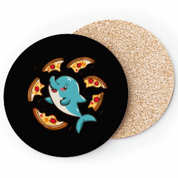Discover Pizza dolphin Coasters