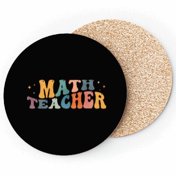 Discover Groovy Math Teacher Mathematics Mathematician Coasters