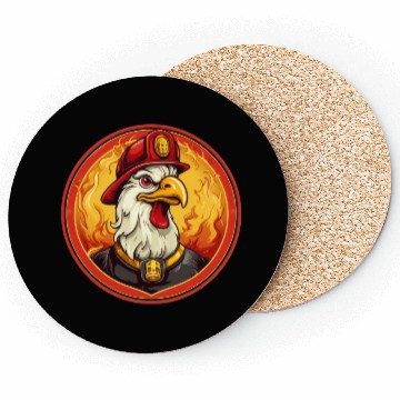 Discover Fire department cock Coasters