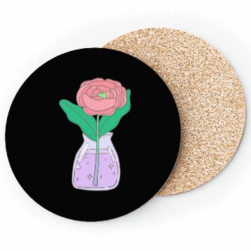 Discover Rose With A Surprise Coasters