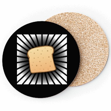 Discover Butter Toast Slice Toaster Bread Breakfast Food Coasters