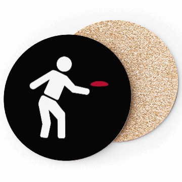 Discover Disc golf icon Coasters