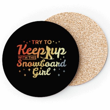 Discover Snowboarding Girl Coasters
