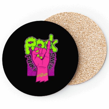 Discover Rock hand pink Coasters