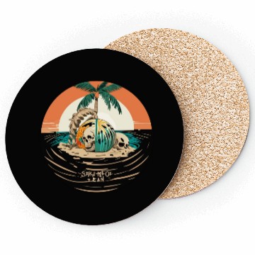 Discover skull summer Coasters