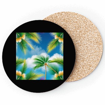 Discover Tropical Whispering Palm Trees Coasters
