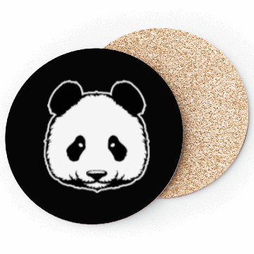 Discover Panda Logo Emblem Panda Bear Friend Giant Panda Coasters