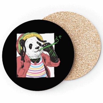 Discover Reggae Panda Panda Bear Ailuropoda Melanoleuca Coasters