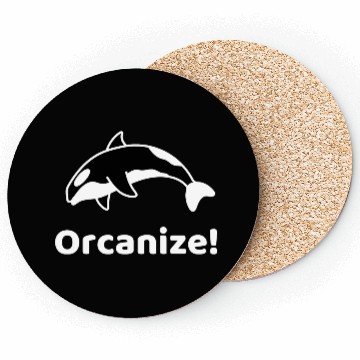 Discover Orcanize Funny Team Orca Killer Whale Lover Gift Coasters