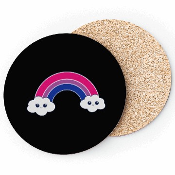 Discover bi rainbow bisexual pride lgbtq kawaii csd Coasters