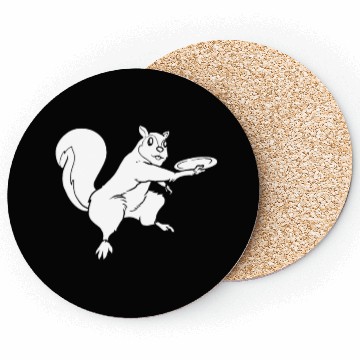 Discover Disc Golf Frisbee Golf Squirrel Coasters