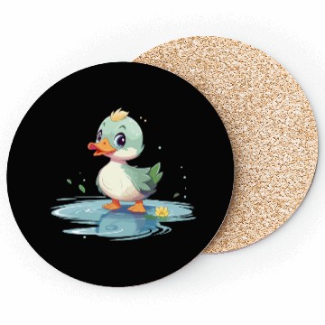 Discover Green Duck Coasters