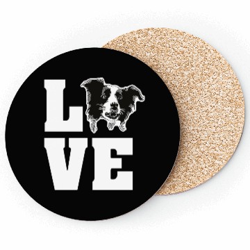 Discover Border Collie Love Coasters