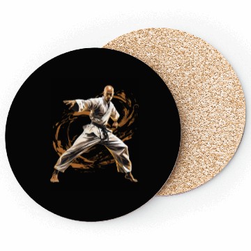 Discover Karate Taekwondo Fighter Martial Arts Coasters
