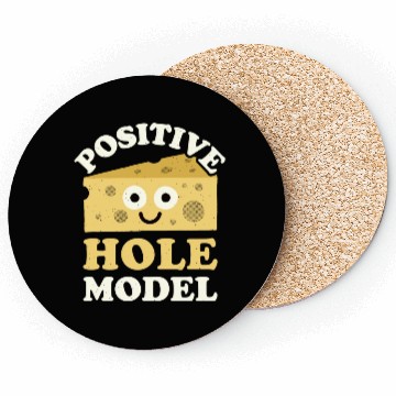 Discover Positive Hole Model Swiss Cheese Lover Coasters