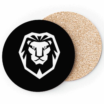 Discover Lion Head Illustration Coasters