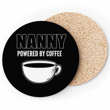 Discover Powered by Coffee Coffee Lover Gift Coasters