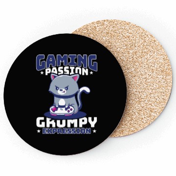 Discover Gaming, Gaming, Video Game, Grumpy Cat Gamer Coasters