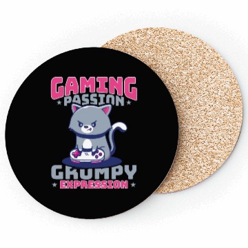Discover Gaming, Gaming, Video Game, Grumpy Cat Gamer Coasters