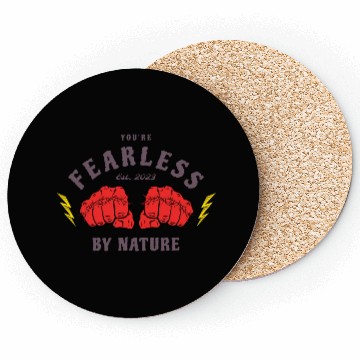 Discover You're Fearless By Nature Motivation Coasters