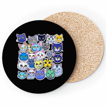 Discover Hilarious Meme Cats: Shareable Humor Pack Coasters