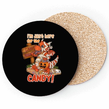 Discover I'm Just Here For Candy Halloween Dragon Mummy Coasters