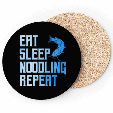 Discover Flathead Fish Eat Sleep Noodling Repeat Catfish Coasters