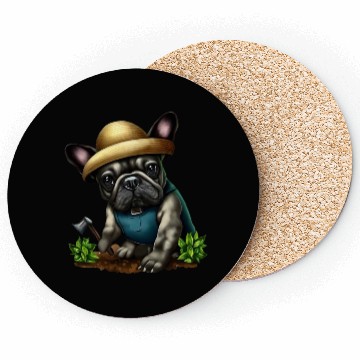 Discover French Bulldog The Gardener Coasters
